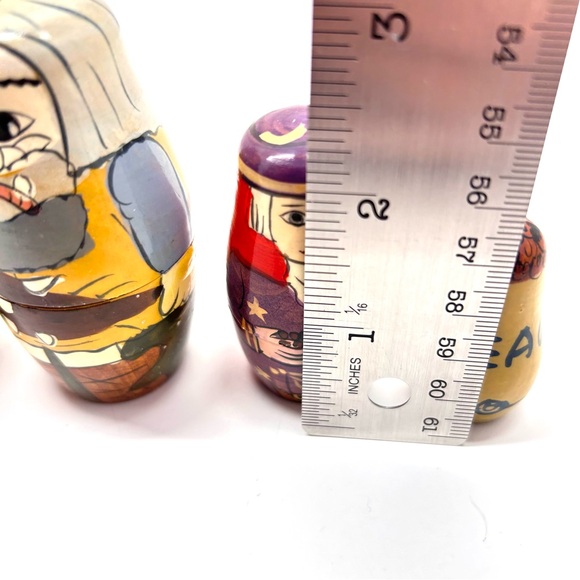 Villagers Nesting Dolls & Pot Of Beans 5 pcs - Picture 15 of 16